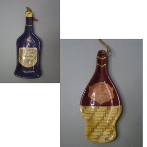 Pair of Home Interiors Homco Vineyard Decorative Wall Plagues Trays mints/candy